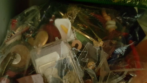 s-l500-102 Vintage to now mixed jewelry lot craft wear resale UP to 20lb big box full- FUN! - Image 1
