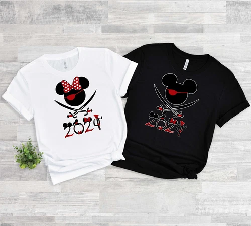 s-l500-105 Family vacation Disney Pirates Mickey and Minnie 2024 T-Shirts - Image 1