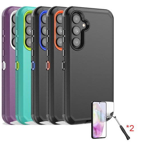 s-l500-129 For Samsung Galaxy A35 5G Case Heavy Duty Rugged Rugged +2*Screen Protector - Image 1