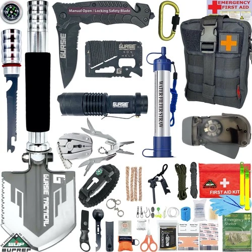 s-l500-171 Best Police Officers Gifts Camping Hiking Hunting Fishing Survival Gear Kit USA - Image 1