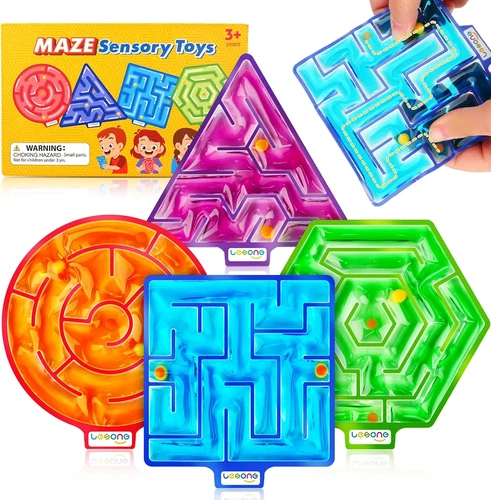 s-l500-217 Squishy Toys Sensory Fidget Toys for Kids: 4 Pack Maze Sensory Toys for Autism - - Image 1