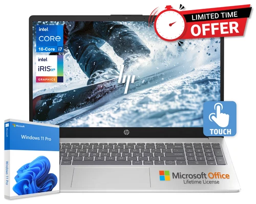 s-l500-218 HP 15.6 Touch Laptop, 10-Core Intel i7, 16GB RAM 512GB SSD, Win11 Pro +Office - Image 1