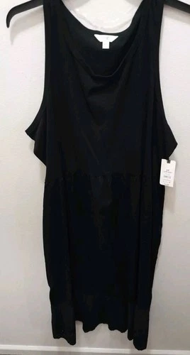 s-l500-240 Womens Terra And Sky Size 2X 20W-22W Fabric Mix Dress Black NWT - Image 1