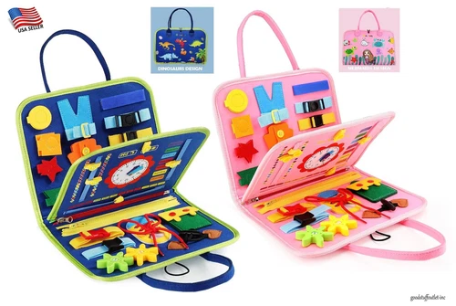 s-l500-253 Montessori Activity Book Toy For Toddlers Kids Toys. Ships Fast! - Image 1