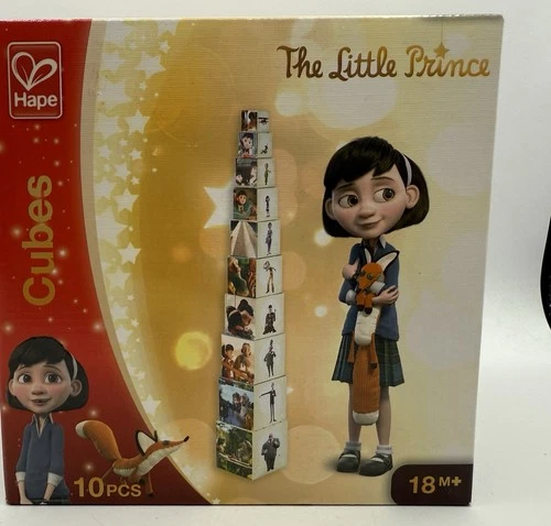 s-l500-326 The Little Prince Toy 10 Stackable Cubes By Hape Movie Scenes On Cubes New - Image 1