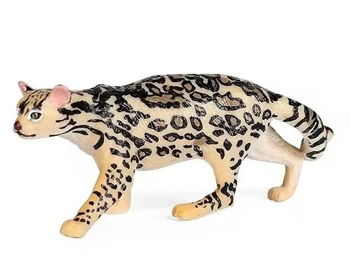 s-l500-376 Ocelot Spotted Wild Cat Animal Toy PVC Action Figure Doll Kids Toys Party Gift - Image 1
