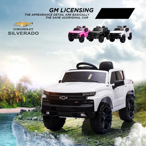 s-l500-395 24V Ride On Car Licensed Chevrolet Silverado 2-Seater Electric Truck Kids Toy - Image 1