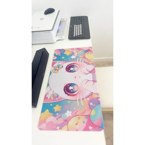 s-l500-473 Cute Easter Cat Large Gaming Mouse Pad 23.6x11.5 Non-Slip Desk Keyboard Mat - Image 1