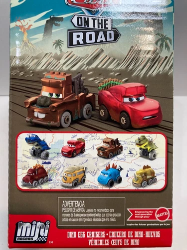 s-l500-55 Disney Pixar Cars Mini Racers Dino Egg Cruisers Toy Kids Gift Easter Basket HTF - Image 1